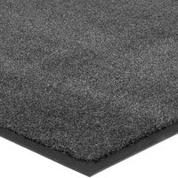Lavex Janitorial Plush 2' x 3' Charcoal Olefin Indoor Entrance Mat - 3/8 inch Thick