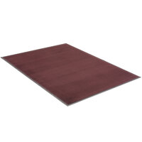 Lavex Janitorial Plush 2' x 3' Solid Burgundy Olefin Indoor Entrance Mat - 3/8 inch Thick