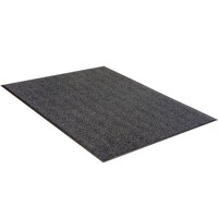 Lavex Janitorial Chevron Rib 3' x 4' Charcoal Indoor Entrance Mat - 3/8 inch Thick