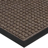 Lavex Janitorial Water Absorbent 2' x 3' Walnut Waffle Indoor Entrance Mat - 3/8 inch Thick
