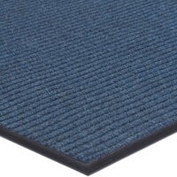 Lavex Janitorial Needle Rib 2' x 3' Blue Indoor Entrance Mat - 3/8 inch Thick