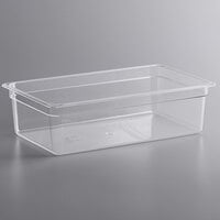 Choice Full Size Clear Polycarbonate Food Pan - 6 inch Deep