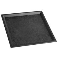 Solia PS52502 9 7/16 inch x 9 7/16 inch Black Slate Tray - 100/Case