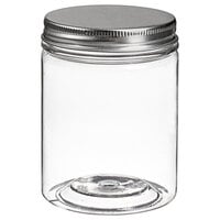 Solia BU14006 Tornillo 7.1 oz. Clear Plastic Jar with Aluminum Lid - 120/Case