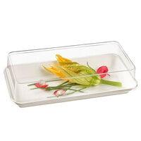 Solia VF40177 8 inch x 4 inch Transparent PET Lid for Kanopee Plate - 200/Case