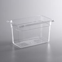Choice 1/4 Size Clear Polycarbonate Food Pan - 6 inch Deep