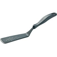 Linden Sweden 1010.07 Gourmaid 11 1/4" Gray High-Heat Silicone Perforated Spatula / Turner