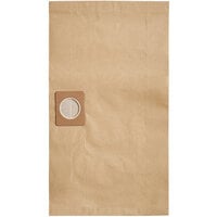 Lavex Janitorial Paper Filter Bag for 5 Gallon Poly Wet / Dry Vacuum - 5/Pack