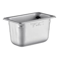 Vollrath 30942 Super Pan V® 1/9 Size 4" Deep Anti-Jam Stainless Steel Steam Table / Hotel Pan - 22 Gauge