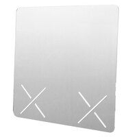 Carlisle 2424CS07 24 inch x 24 inch Clear Acrylic Checkout Safety Shield with X-Shaped Grooves