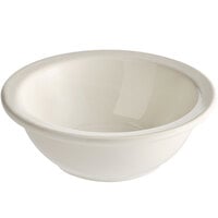 Acopa 6 1/2" Ivory (American White) Rolled Edge Stoneware Grapefruit Bowl - 36/Case