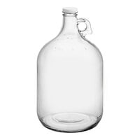 Acopa 128 oz. Customizable Clear Growler with Cap - 4/Case