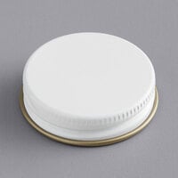 White Metal Lid for Acopa Growlers - 12/Case