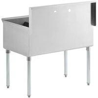 Regency 36 inch 16-Gauge Stainless Steel Three Compartment Commercial Utility Sink - 12 inch x 21 inch x 13 inch Bowl