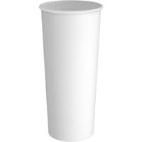 Choice 24 oz. White Poly Paper Hot Cup - 50/Pack