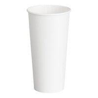 Choice 24 oz. White Poly Paper Hot Cup - 600/Case