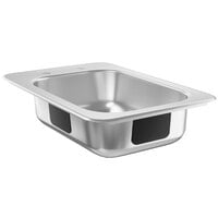 Waterloo 10 inch x 14 inch x 5 inch 18 Gauge Stainless Steel One Compartment Drop-In Sink
