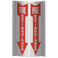 JL Industries 23S 3D Tent Plastic Fire Extinguisher Sign - 18" x 4"