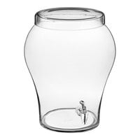 Acopa 5 Gallon Curved Glass Beverage Dispenser with Glass Lid and Spigot