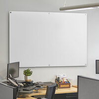 Dynamic by 360 Office Furniture 72 inch x 48 inch Frameless Wall-Mount Frosted Glass Dry Erase Board