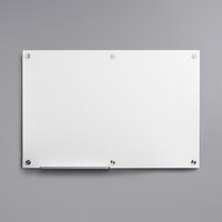 Dynamic by 360 Office Furniture 72 inch x 48 inch Frameless Wall-Mount Frosted Glass Dry Erase Board