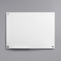 Dynamic by 360 Office Furniture 48 inch x 36 inch Frameless Wall-Mount Frosted Glass Dry Erase Board