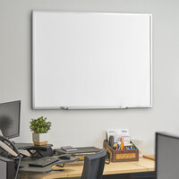Dynamic by 360 Office Furniture 48 inch x 36 inch Wall-Mount Melamine Whiteboard with Aluminum Frame