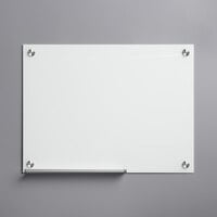 Dynamic by 360 Office Furniture 24 inch x 18 inch Frameless Wall-Mount Frosted Glass Dry Erase Board