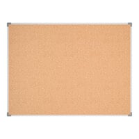 Dynamic by 360 Office Furniture 48" x 36" Wall-Mount Cork Board with Aluminum Frame