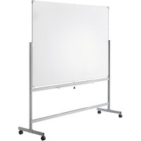 Dynamic by 360 Office Furniture 72 inch x 48 inch Magnetic Whiteboard with Aluminum Frame and Mobile Stand