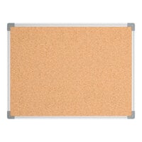 Dynamic by 360 Office Furniture 24" x 18" Wall-Mount Cork Board with Aluminum Frame