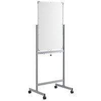Dynamic by 360 Office Furniture 36 inch x 24 inch Magnetic Whiteboard with Aluminum Frame and Mobile Stand