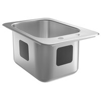 Waterloo 10 inch x 14 inch x 10 inch 18 Gauge Stainless Steel One Compartment Drop-In Sink