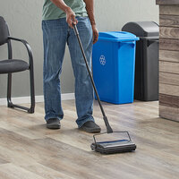 Lavex Janitorial 11 inch Triple Brush Floor Sweeper