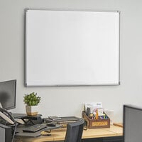 Dynamic by 360 Office Furniture 48 inch x 36 inch Wall-Mount Magnetic Whiteboard with Aluminum Frame