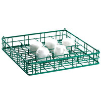 16 Compartment Catering Glassware Basket - 4 1/2 inch x 4 1/2 inch x 3 inch Compartments