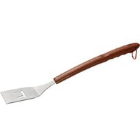 Outset® QB10 20 1/2 inch Stainless Steel Turner with Rosewood Handle