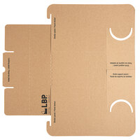 Sabert 20004 13 inch x 7 inch x 13 inch 2 Meal Cardboard Insert for Tamper-Evident Delivery Bag - 100/Case