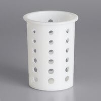 Vollrath 52642 White Perforated High Temperature Nylon Flatware Cylinder