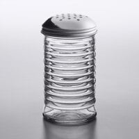 American Metalcraft BEE312 12 oz. Glass Beehive Cheese Shaker with Stainless Steel Lid
