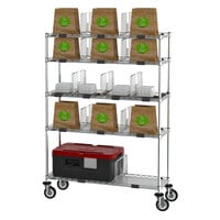 Metro CR1448TGCOPS 69 inch Wire Take-Out Shelving Station