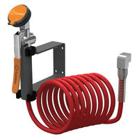 Guardian Equipment G5016 Wall Mounted Drench Unit with Squeeze Valve and 12' Coiled Nylon Hose