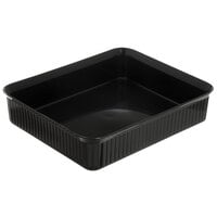 Carlisle 811203 Black 10 lb. Rectangular Deli Crock