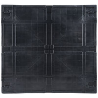 Regency Journey Top Cap 48 inch x 45 inch Black Polyethylene Stackable Pallet Cover