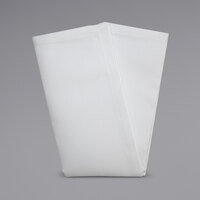 Snap Drape 54712020NL010 White Milan Classic Linen Cloth Napkin, 20 inch x 20 inch - 12/Pack