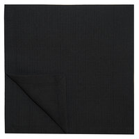 Snap Drape 54712020NL014 Black Milan Classic Linen Cloth Napkin, 20 inch x 20 inch - 12/Pack