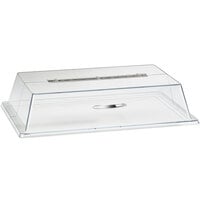Cal-Mil 329-13 Clear Standard Rectangular Bakery Tray Cover with Long Hinge - 13 inch x 18 inch x 4 inch