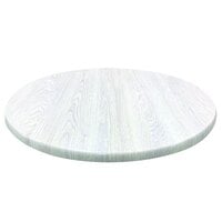Holland Bar Stool OD36RWA EnduroTop 36 inch Round White Ash Laminate Outdoor / Indoor Table Top