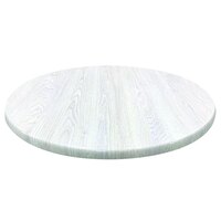 Holland Bar Stool OD30RWA EnduroTop 30 inch Round White Ash Laminate Outdoor / Indoor Table Top