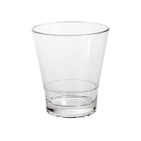 Elite Global Solutions DW3290PC-CL 9 oz. Plastic Stackable Rocks / Old Fashioned Glass - 24/Case